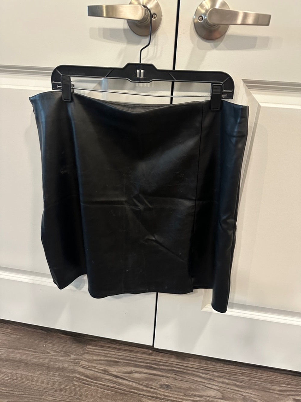 Old Navy Black Faux Leather Mini Skirt